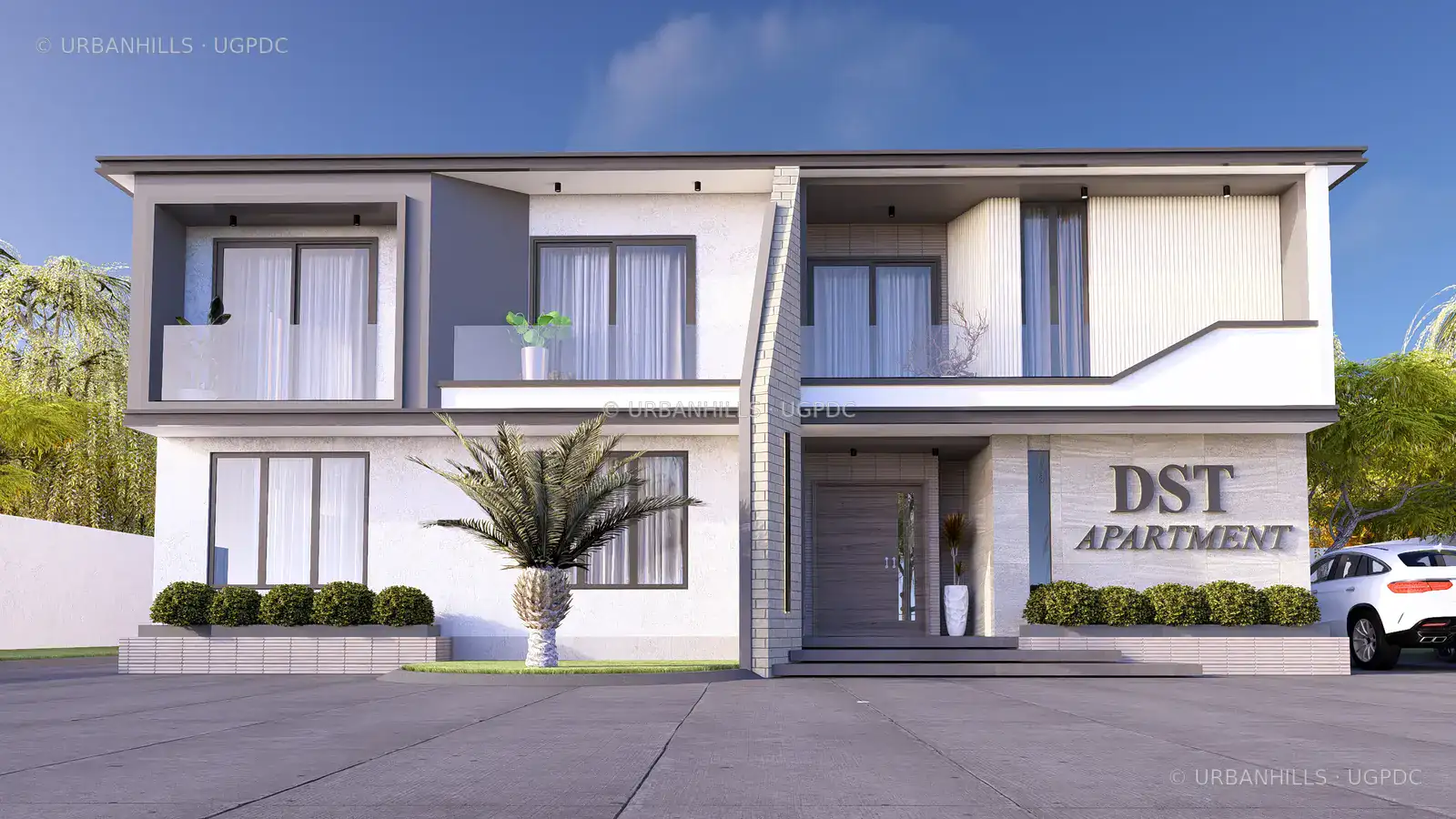 DST Apartment transformation study exterior project rendering