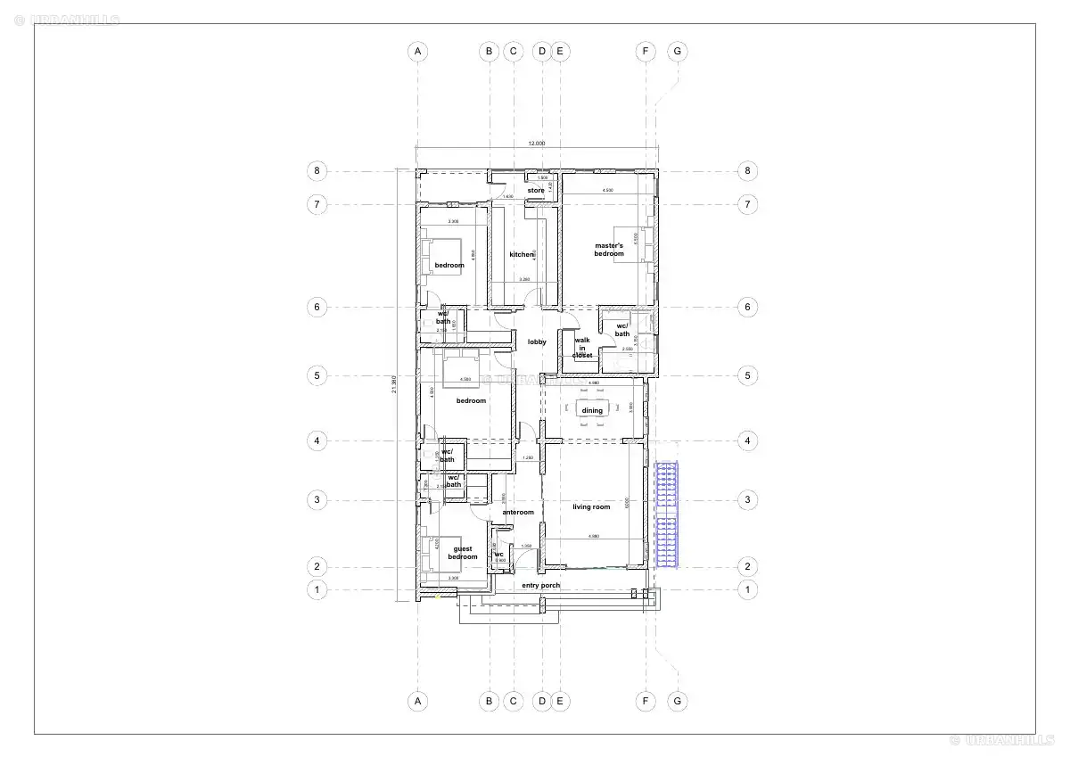 Preview of the Residential floor-plan study project document